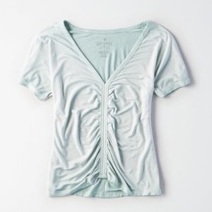 AE Soft & Sexy Cinch Front Dolman Tee